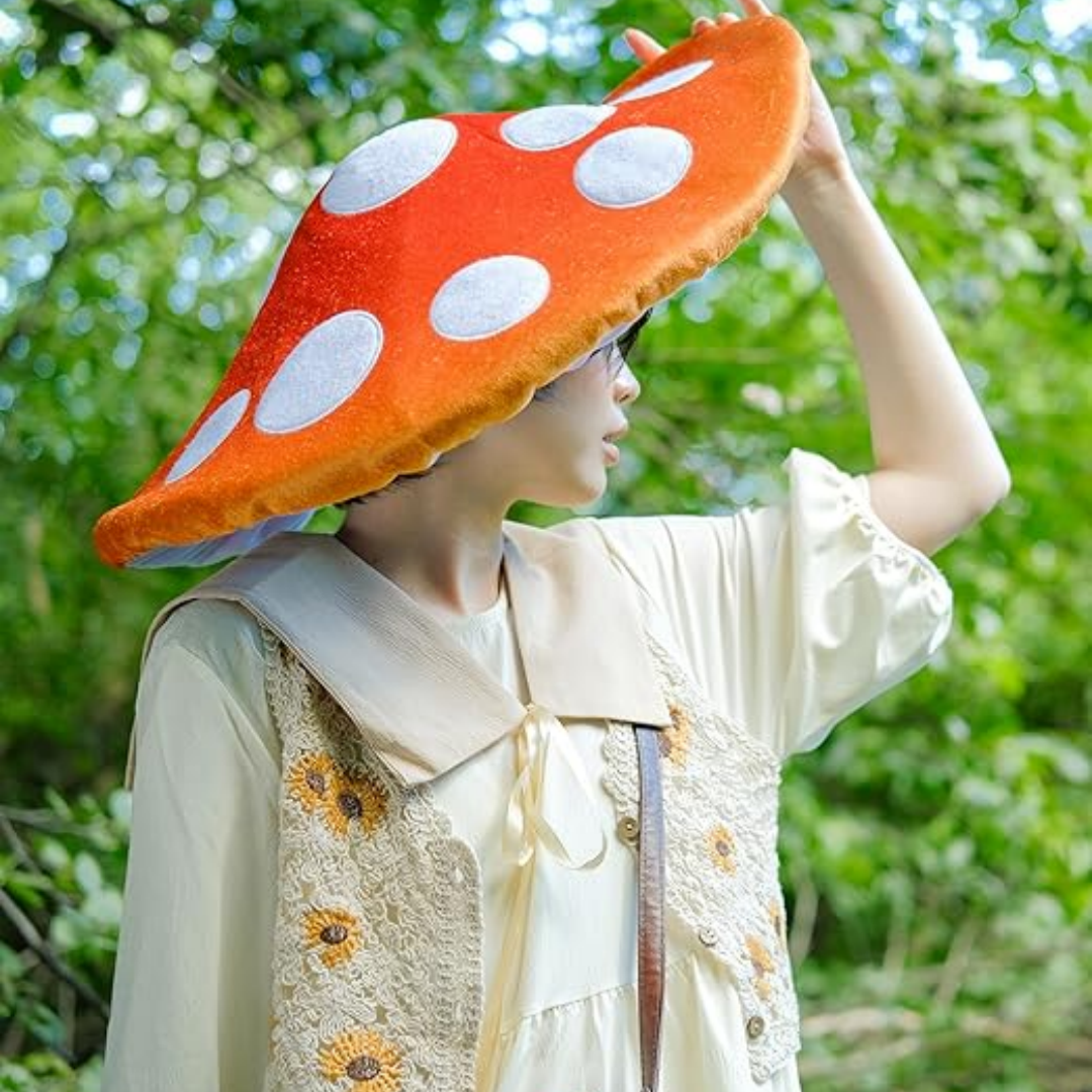 Creative mushroom hat with red - Photography Umbrella reseña y precio