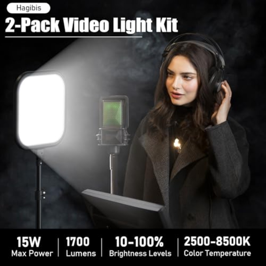 2Pack LED Video Light Kit, 15W - Photography Videos Free reseña y precio