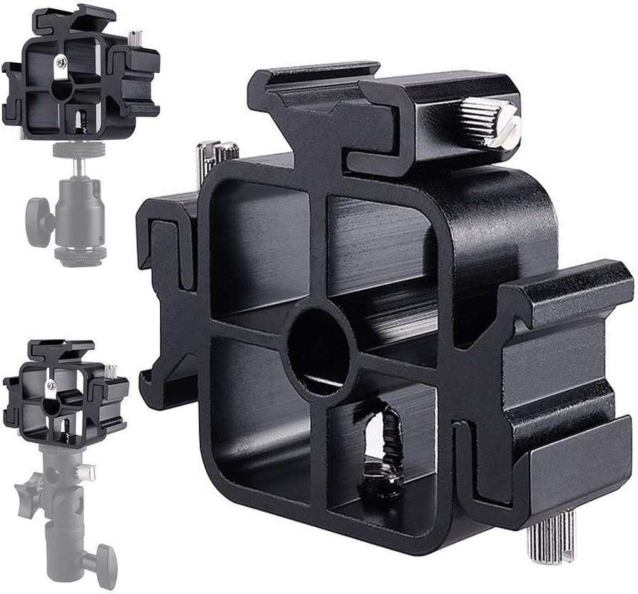 3 Triple Cold Shoe Mount Flash - Photography Umbrella reseña y precio