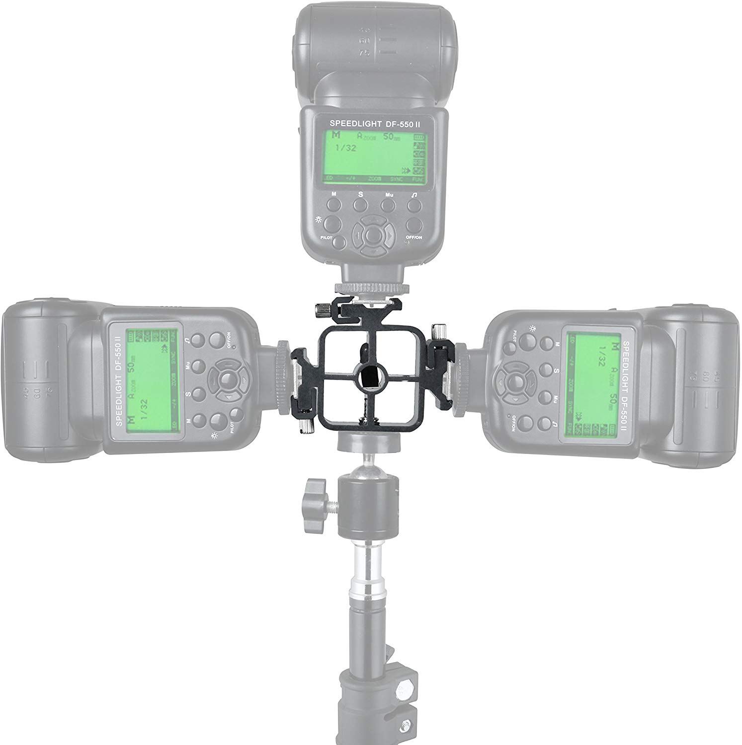 3 Triple Cold Shoe Mount Flash - Photography Umbrella reseña y precio