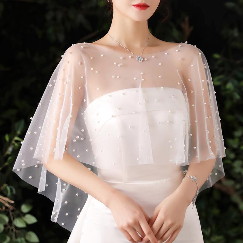 Handmade Pearl Bridal Shawl We - Photography Wedding reseña y precio