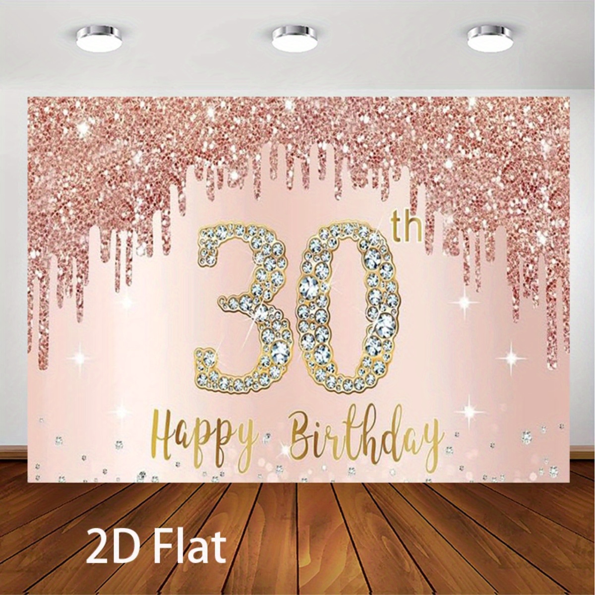 A 30th birthday background ban - Photography Logo reseña y precio