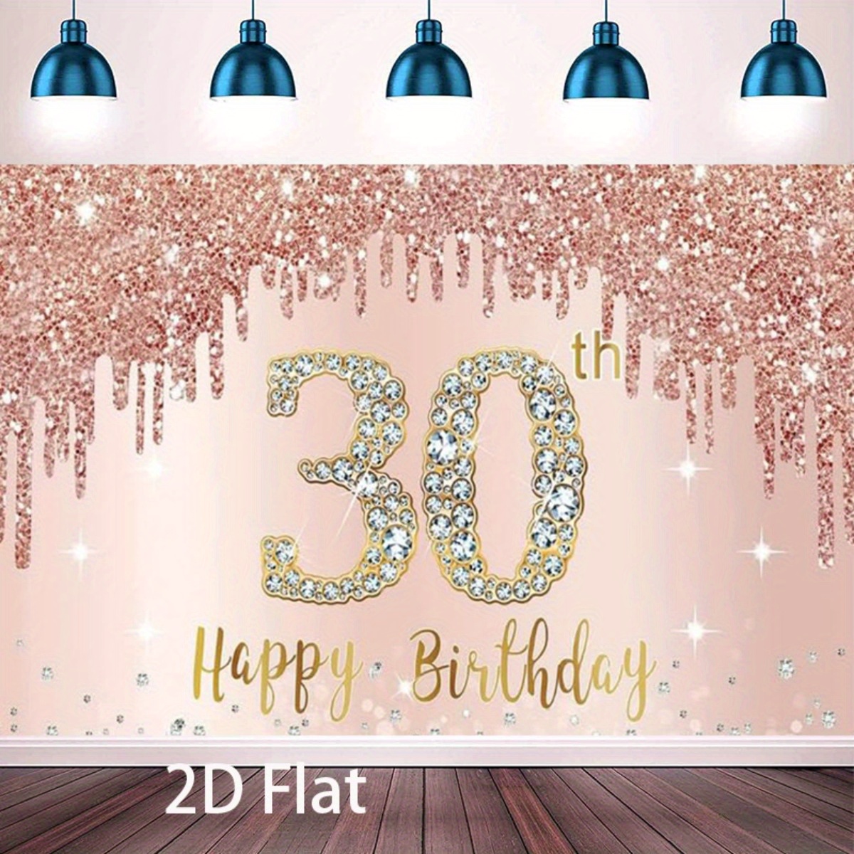 A 30th birthday background ban - Photography Logo reseña y precio